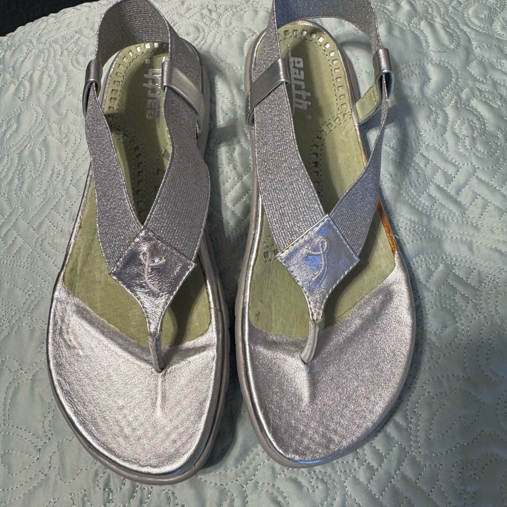 Earth Silver Sandals